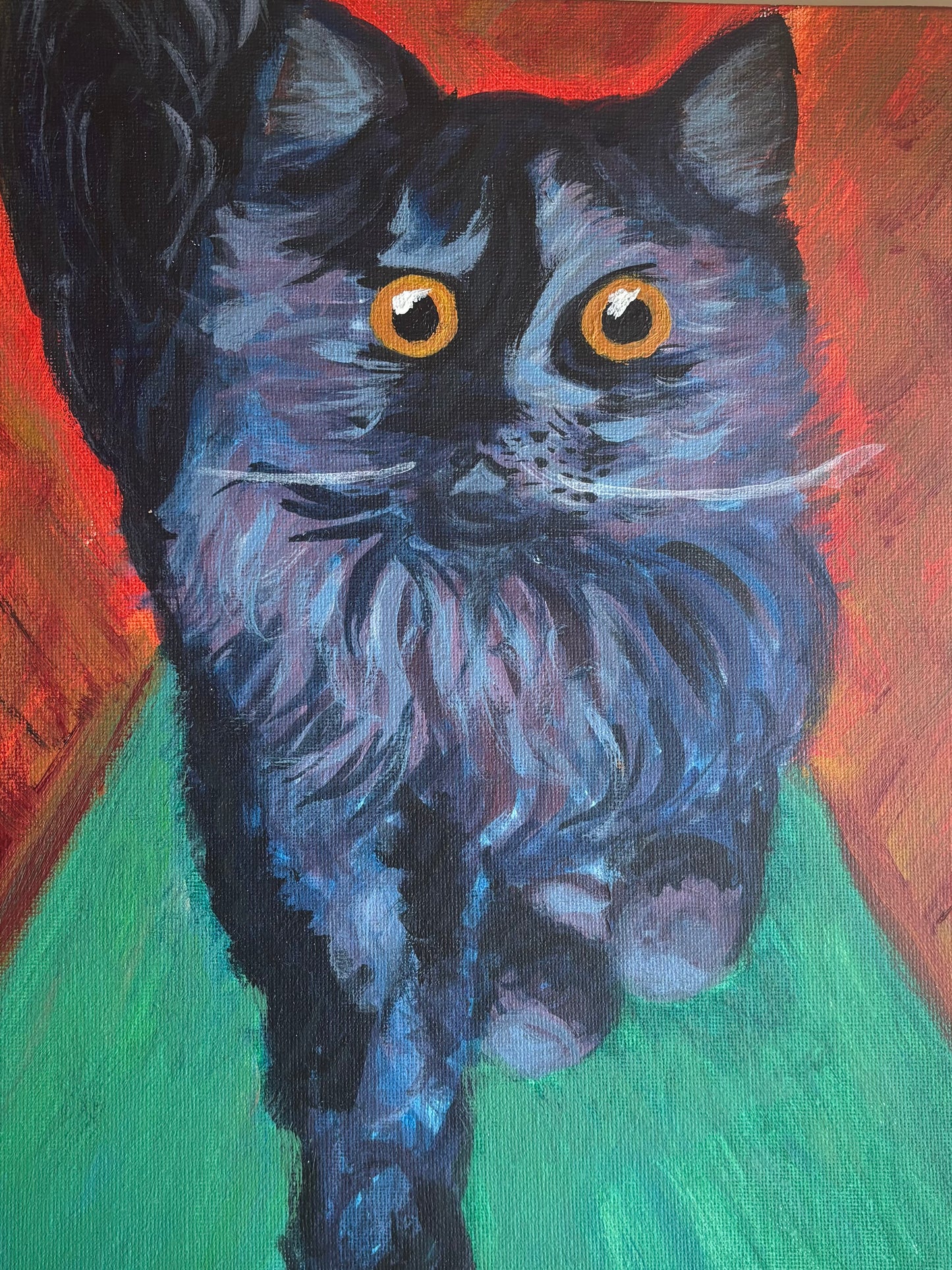 custom cat portrait | hand-painted from your photo