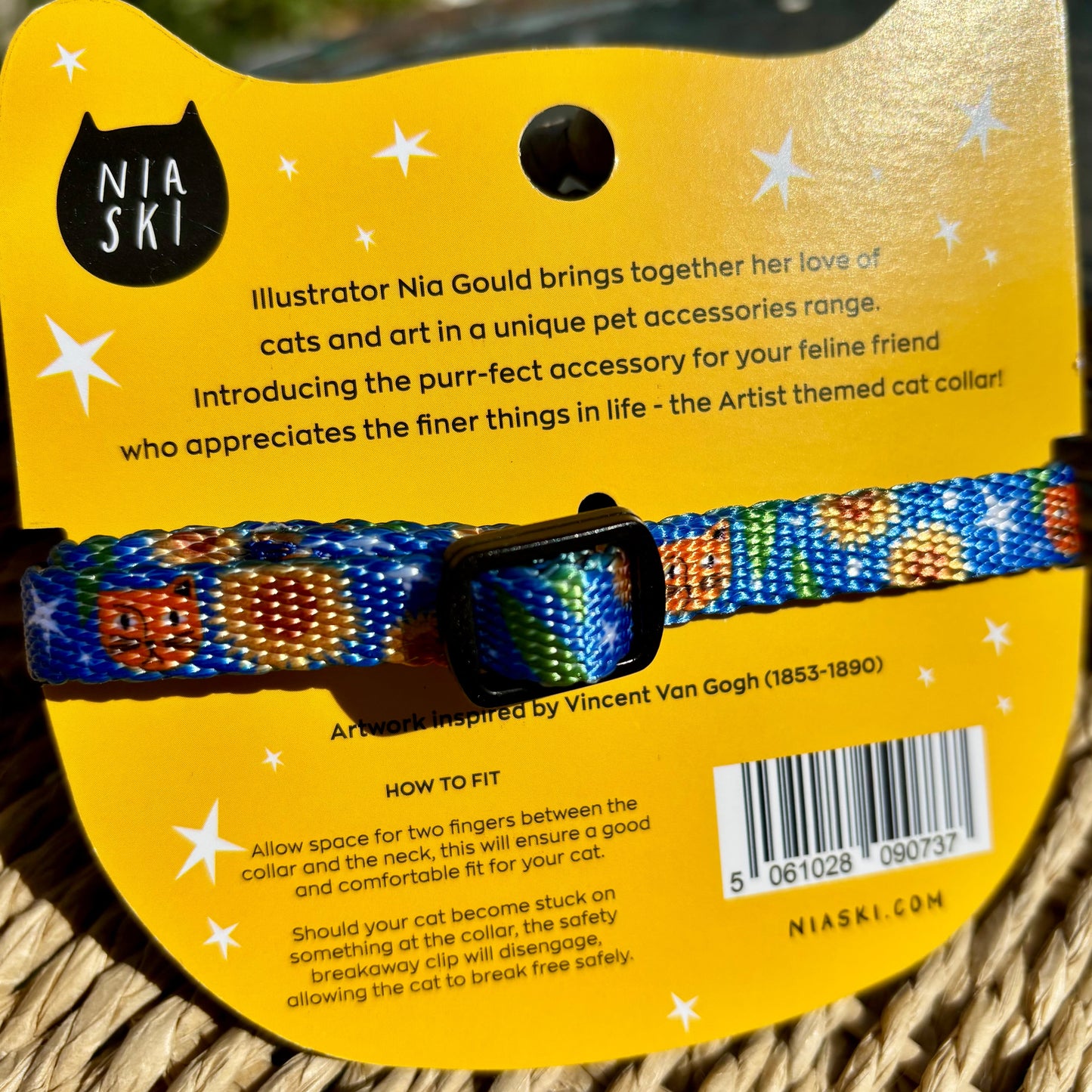 Vincat Van Gogh Artist Cat Collar