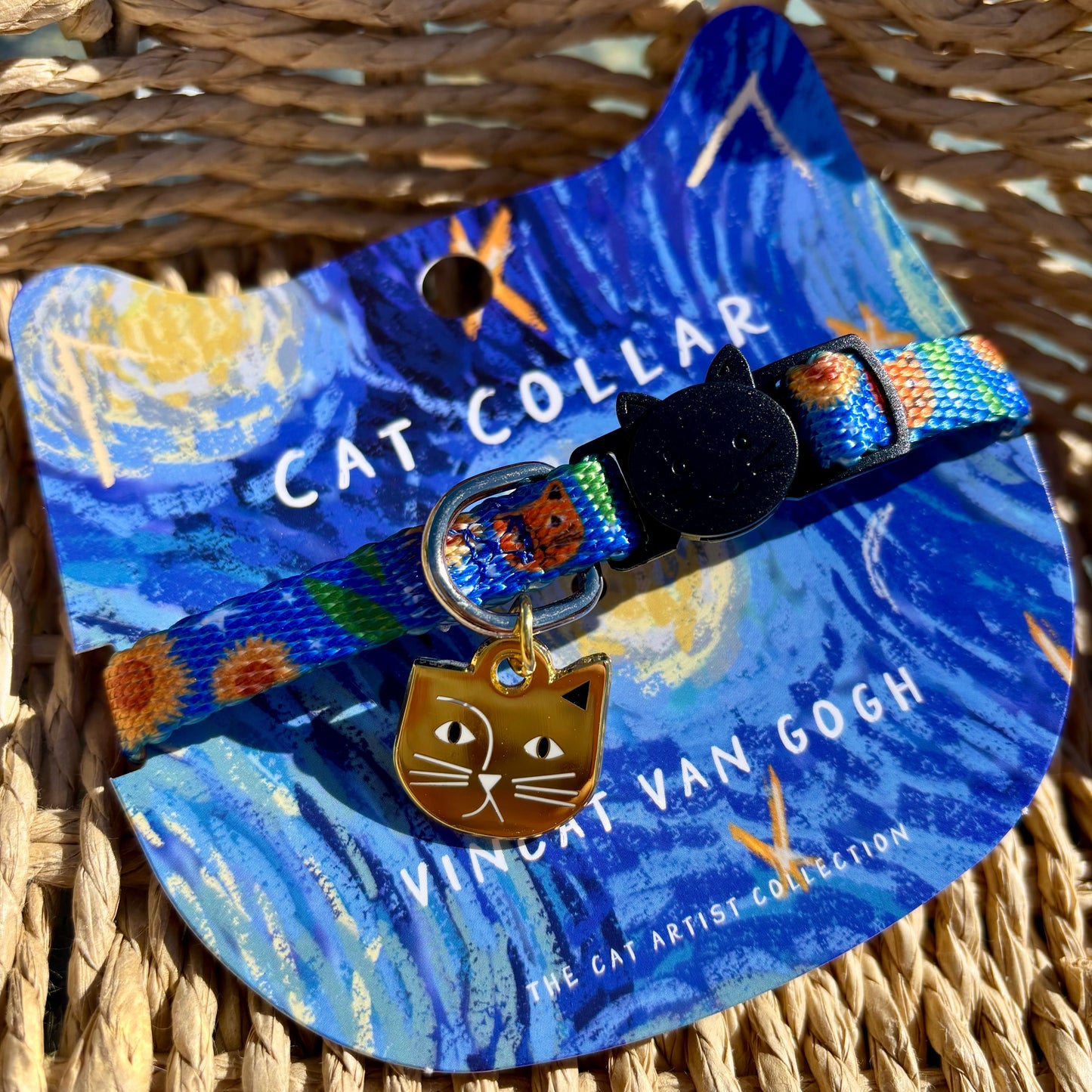 Vincat Van Gogh Artist Cat Collar