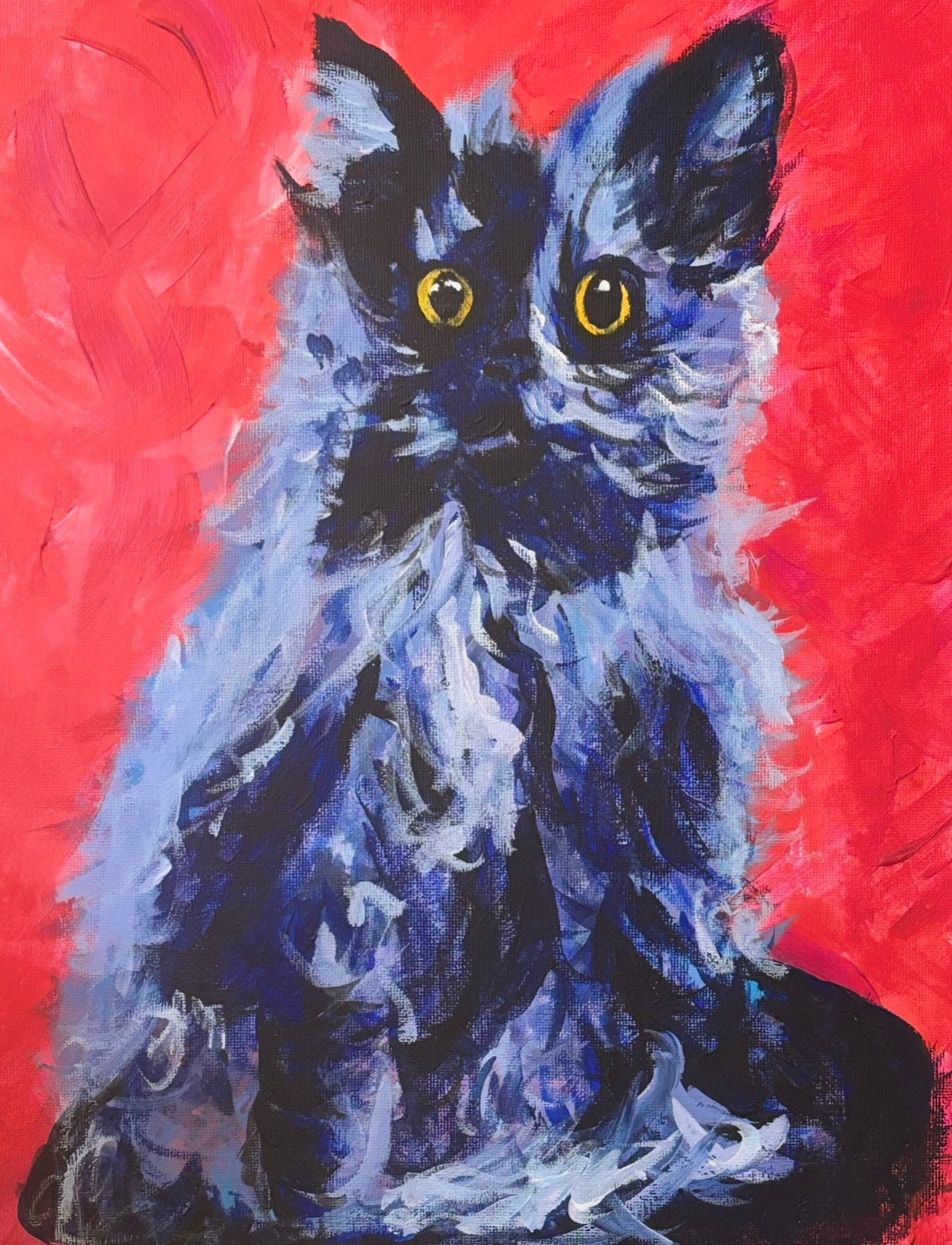 custom cat portrait | hand-painted from your photo