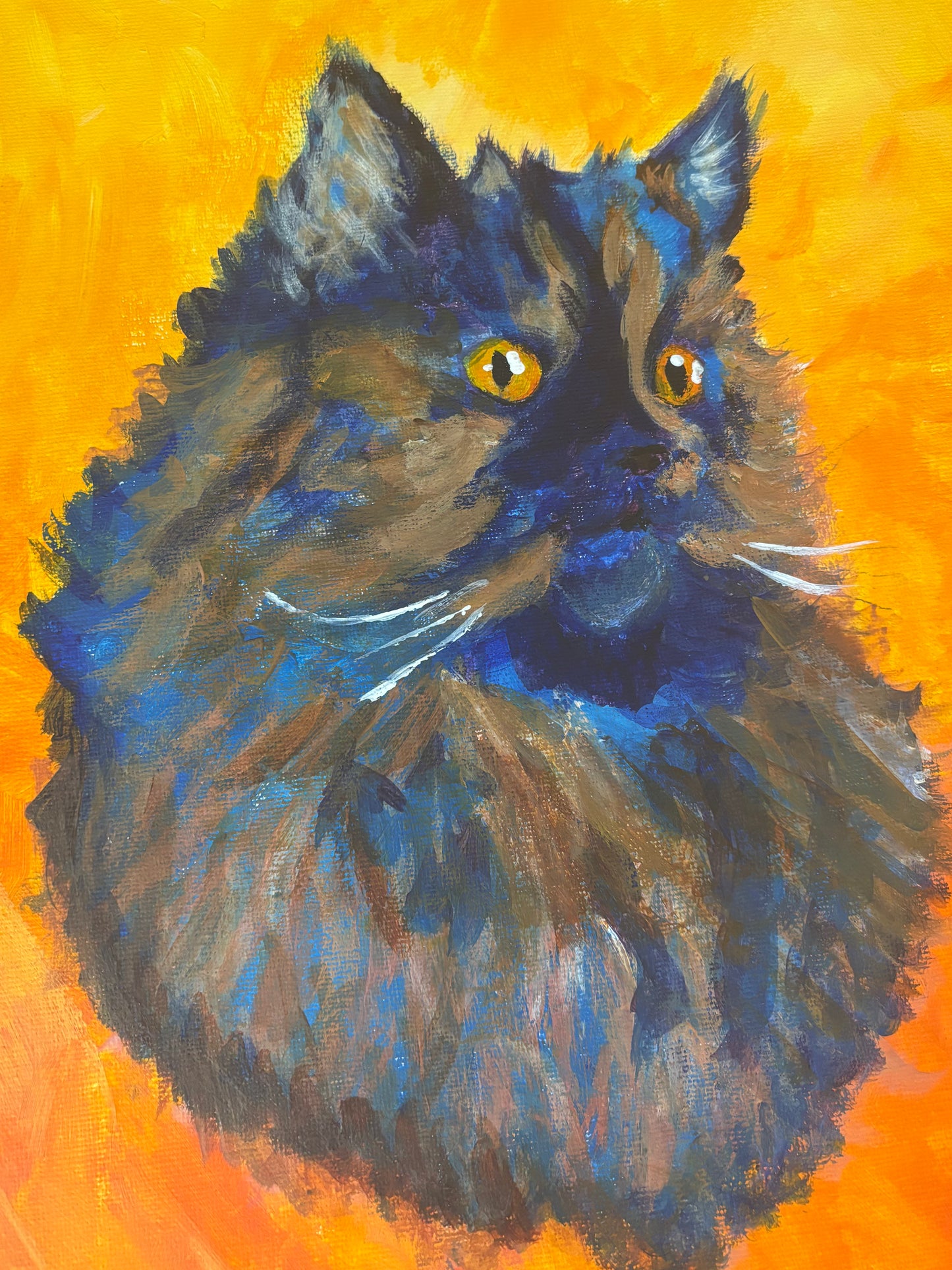 custom cat portrait | hand-painted from your photo
