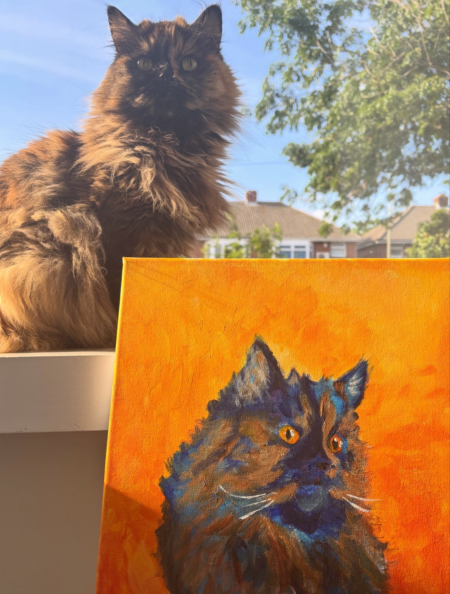 custom cat portrait | hand-painted from your photo